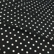 Tissus пэчворк через популярную волнистую точку 8 мм круглый идея печатных марлевое платье широкие брюки ткань аксессуары ткани