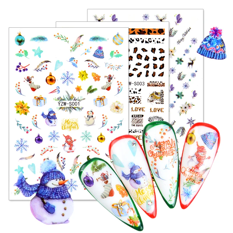 

1 PC Valentines Manicure Love Letter Flower Sliders for Nails Inscriptions Nail Art Decoration Water Sticker Tips
