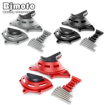 

BJMOTO Black/Red/Titanium Engine Case Stator Clutch Cover Guards Crash Pad Frame Sliders Protector For Honda CB650R 2019 2020