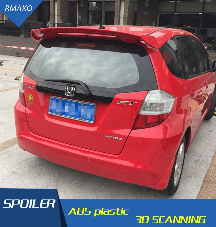Спойлер для заднего крыла автомобиля из АБС-пластика Jazz Fit 2008-2013 спойлер