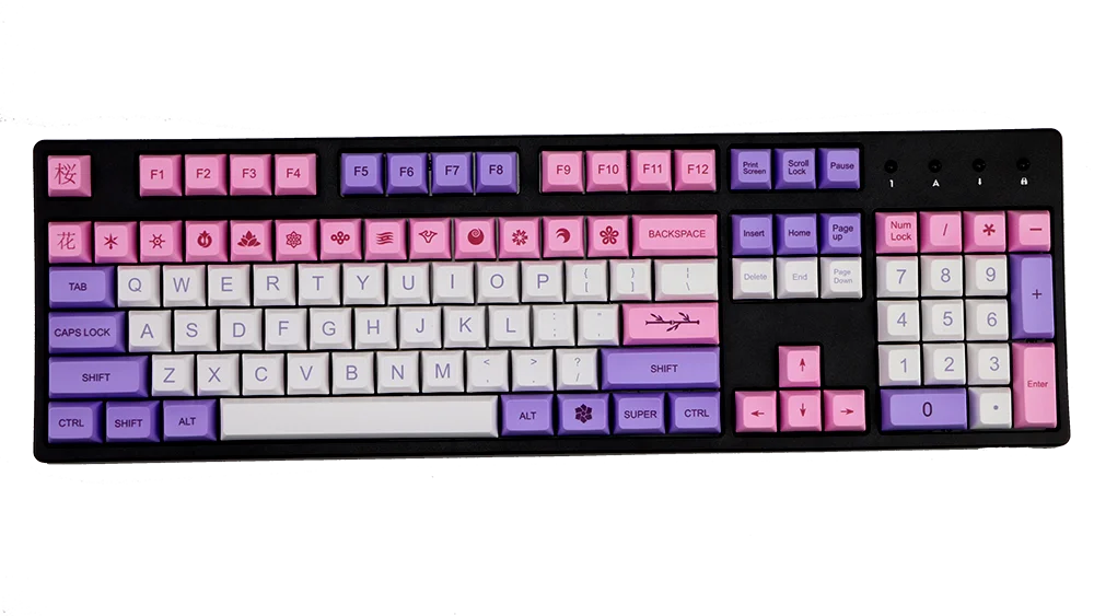 122 клавиш dye subbed keycap толстые PBT xdas профиль колпачки для 61 87 104 MX механическая клавиатура