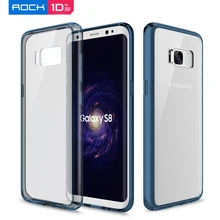 Для samsung Galaxy S8+ чехол,, ROCK, противоударный, ультра тонкий, прозрачный, PC+ Задняя накладка чехла из ТПУ для Galaxy S8, Capa, распродажа