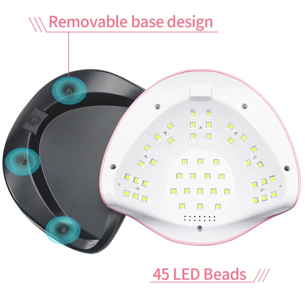 120/90/72/36W UV LED Nail Lamp For Manicure With Sensor 90s/60s/30s/10s timer LED Display For All Gels Efficient Nail Dryer