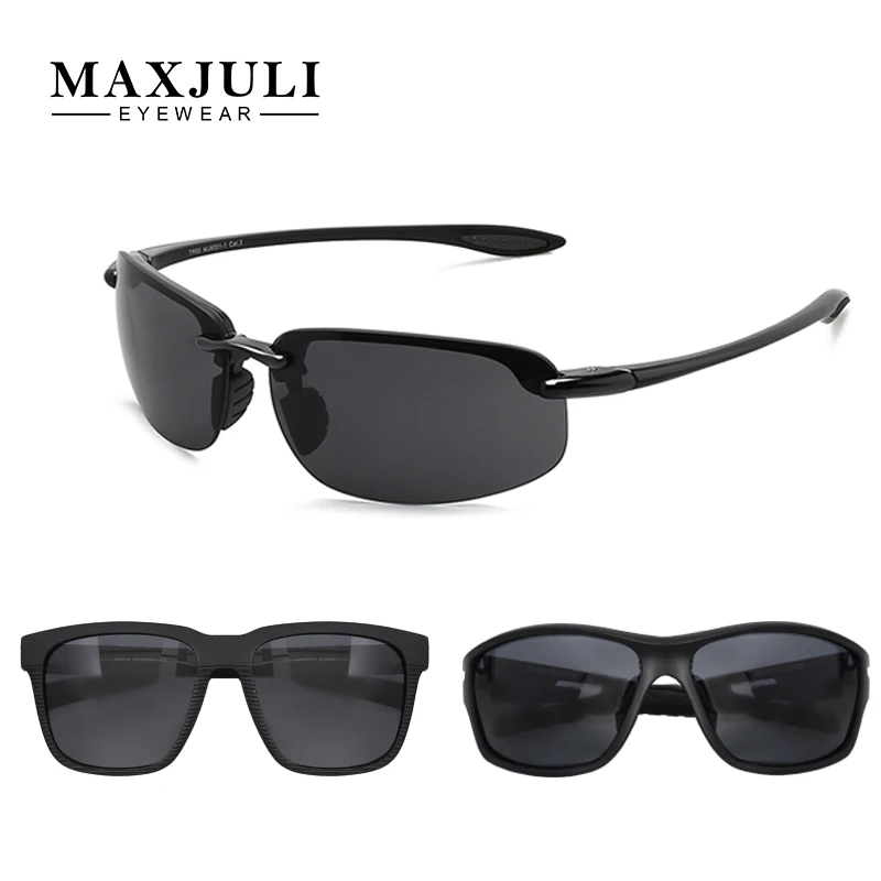 3 шт. солнцезащитные очки для мужчин от бренда julieyewear для вождения рыбалки TR90 солнцезащитные очки UV400 - Цвет линз: C1