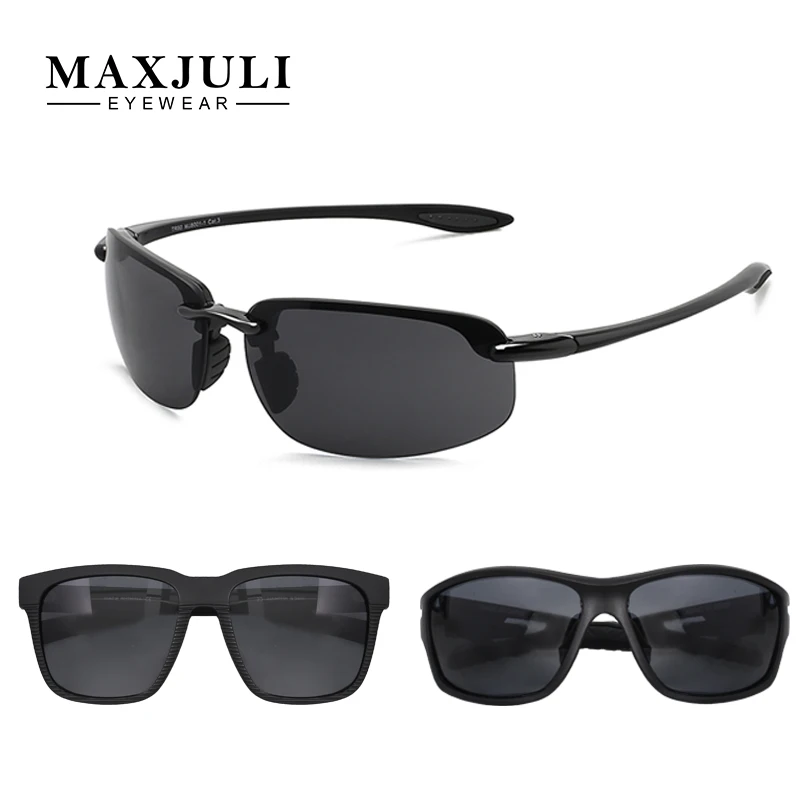 C1 3 шт. солнцезащитные очки для мужчин от бренда julieyewear для вождения рыбалки TR90 солнцезащитные очки UV400 - Цвет линз: C1