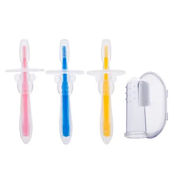 

Baby Teether Training Infant Soft Tool Brush Toothbrush Newborn Care Silicone Oral