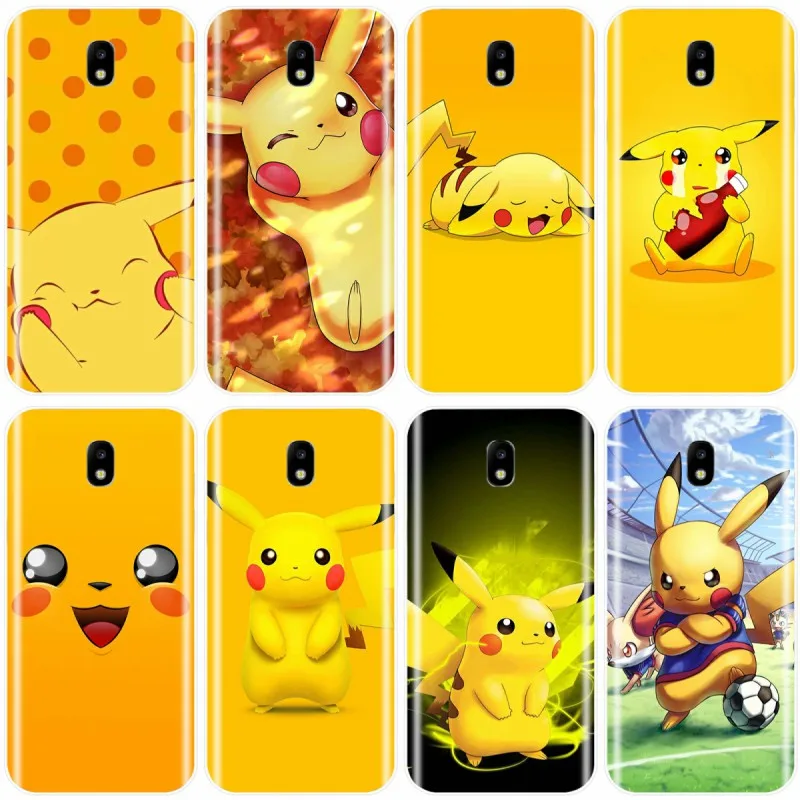 

Pokemon Pikachu Cover TPU Phone Case For Samsung Galaxy J3 J4 J6 J8 2018 J3 J5 J7 2017 J5 J7 2016 J3PRO J7 PLUS