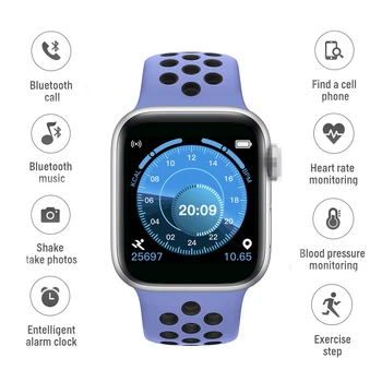 

T500 Smart Watch ip67 Waterproof Bluetooth call Music Play 42MM /44MM Serie 5 Heart Rate Smartwatch PK IWO12 IWO8 W34 T55 F10