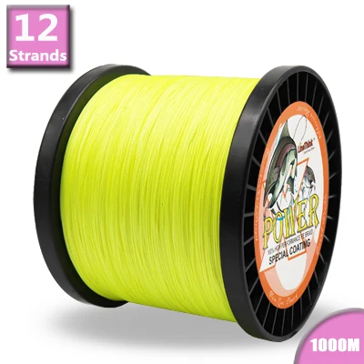 Power 12 Strands Braided Wire 1000m Super Strong Japan