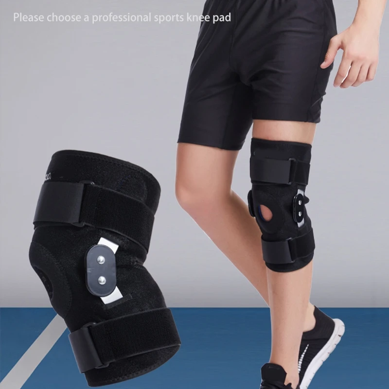Adjustable Pressurized Knee Brace Knee Support W/ Side Stabilizers For