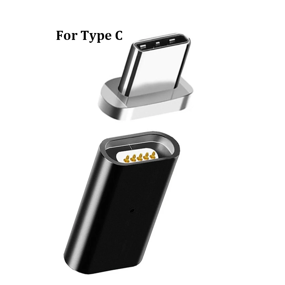 Металлический Micro USB Магнитный зарядный адаптер для передачи данных конвертер 3in для SAMSUNG S9 S8 S7 Edge htc Xiaomi HUAWEI LG ASUS Android TYPE-C - Цвет: For Type C