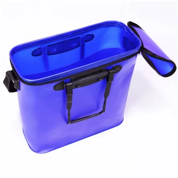 

outdoor fishing bucket EVA Strong durable easy to clean lightweight portable large capacity Collapsible Fishing Water Bucket