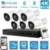 UniLook 8CH NVR 4/6/8Pcs 8MP 4K Bullet POE IP Camera NVR Kit Outdoor Security Systems Night vision Onvif H.265 P2P view NVR Kits ► Photo 2/4