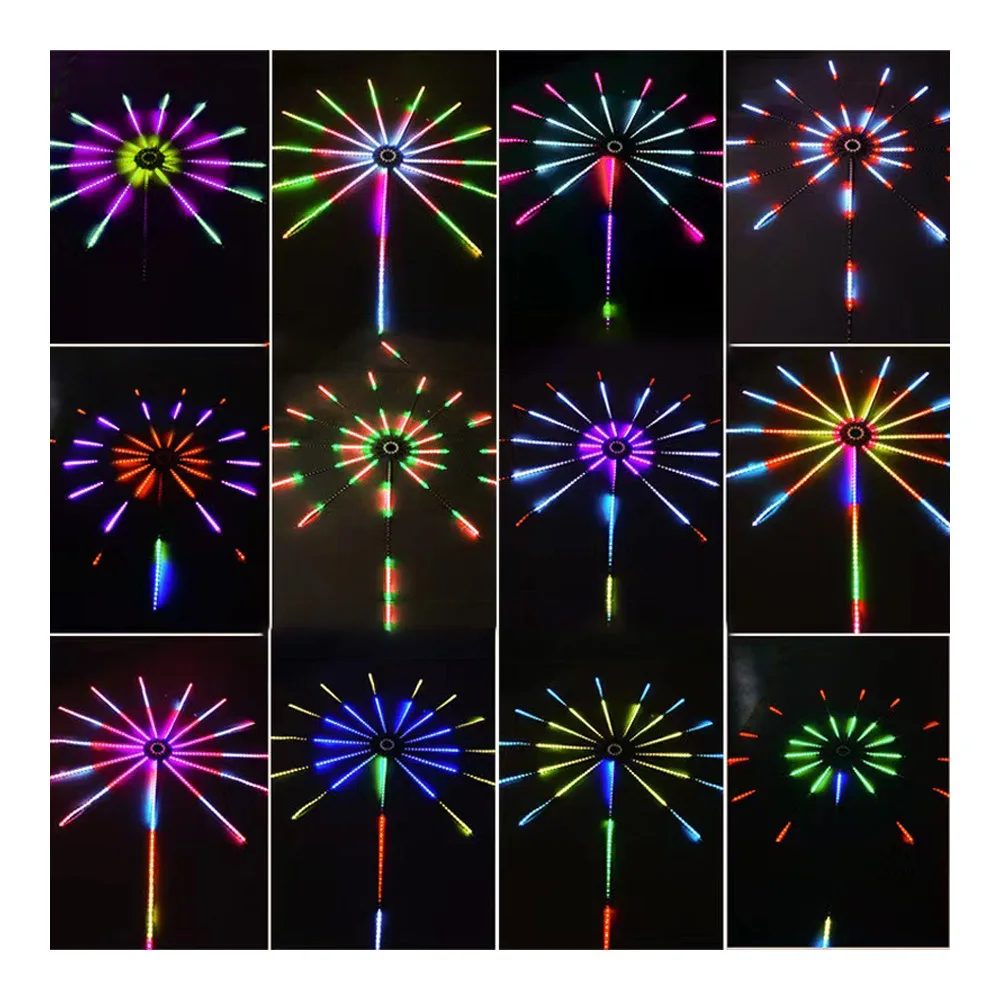 Firework Explode Led Neon Light Wall Xmas Birthday Wedding Ktv Dj Home