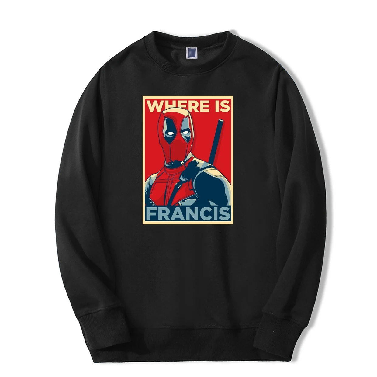 Cable Sweatshirt Deadpool Where Is Francis Men New Funny Movie Print Sweatshirts Hoodie Hip Hop Fashion Casual Warm Streetwear