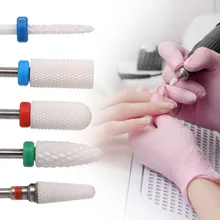 Новые 5 шт. керамические сверла для ногтей Набор для маникюра педикюра поворотный гель Чистый бор инструмент для дизайна ногтей для машинного аксессуара