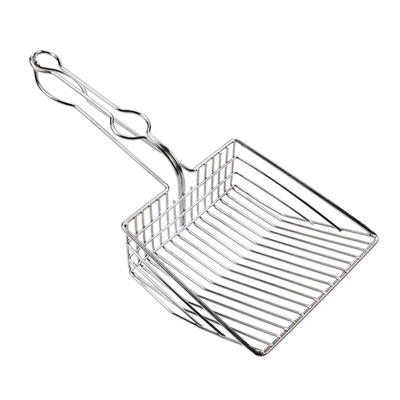 

Fast Shipping Cat Litter Scoop Stainless Steel Metal Pooper Scoopers Litter Cat Feces Cleaning Tools Cat Supplies