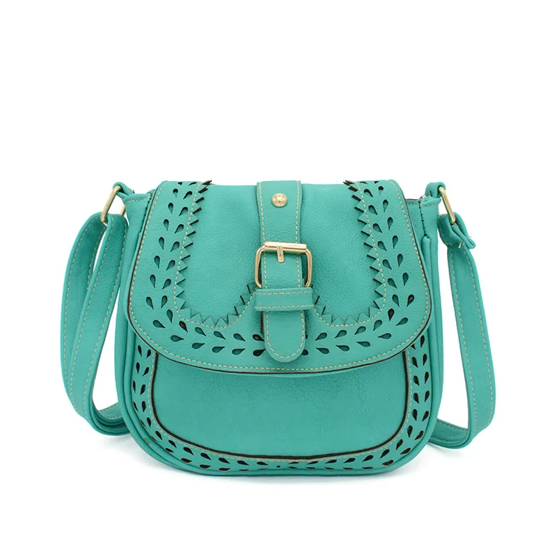 

2019 New Style Korean-style Belt Decoration Hollow out Square Sling Bag Shoulder Bag Bag