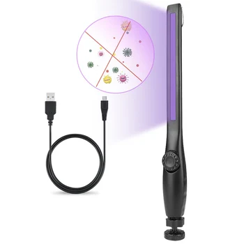 

COB Handheld Portable UV Sterilizer Light Stick For Wand Home Hotel USB Rechargeable UVC Lamp Disinfection Germicidal Lamp