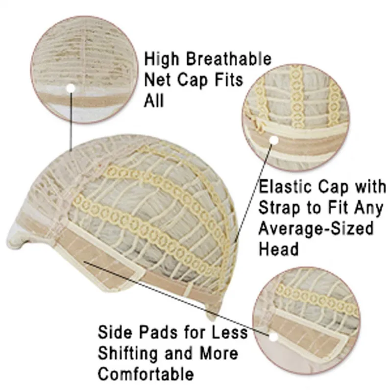 Ebingoo 6 Snowflake Hairpins+Hair Cap+ Platinum Blonde Braids Elsa Princess Synthetic Cosplay Wigs for Adults Halloween Costume