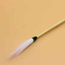 Бамбуковая ручка белый кран палка для волос Ушная ложка Профессиональный Горный ушной инструмент R3MF