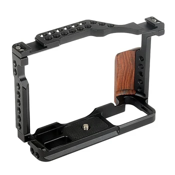 

Camera Cage Metal Photography Video Camera Cage with Dual Cold Shoe Mount Compatible with Fujifilm X-T3/X-T2