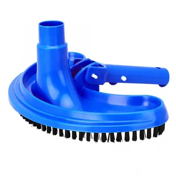 

Outdoor Ground Tool Curved Fish Pond Pool Vacuum Head Suction Home With Handle Portable Accessories ABS Cleaning Brush Spa