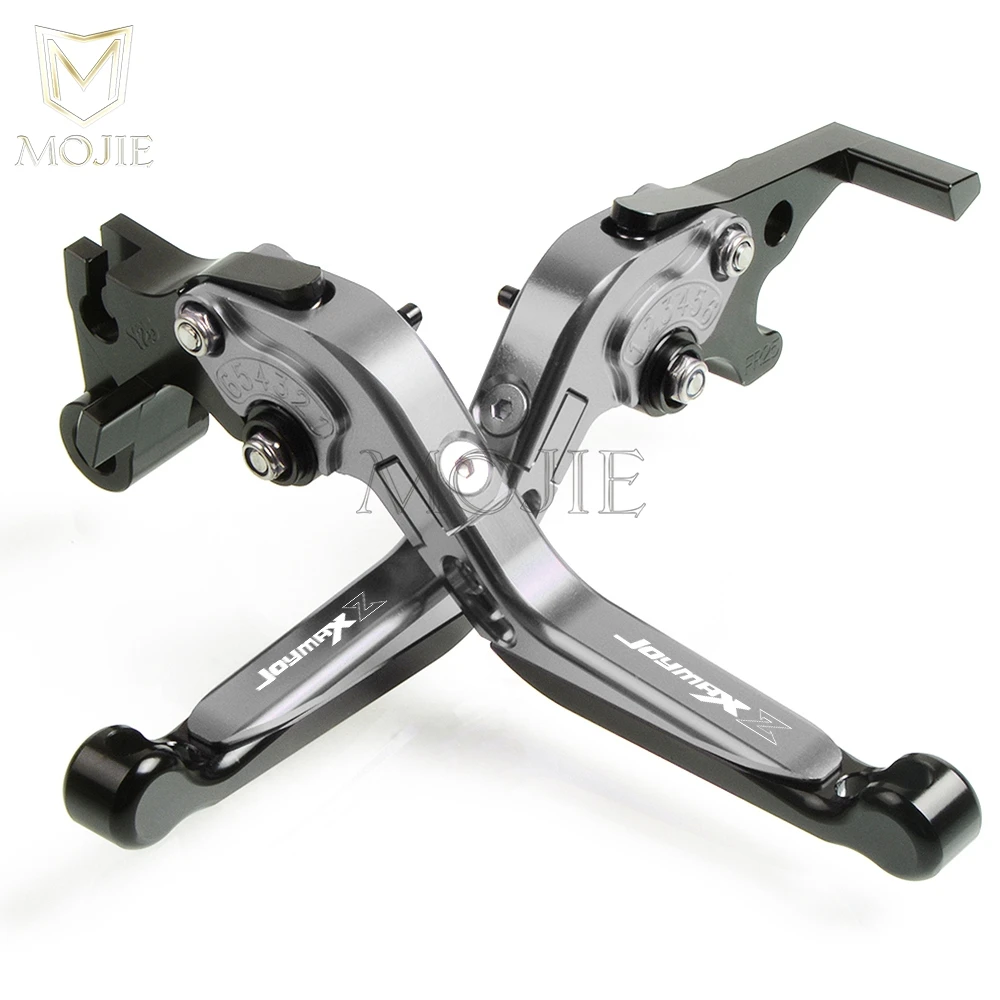 Аксессуары для мотоциклов CNC алюминиевые регулируемые складные JOYMAX Z 300 выдвижные тормозные рычаги сцепления для SYM JOYMAX Z 300 - Цвет: Titanium Black
