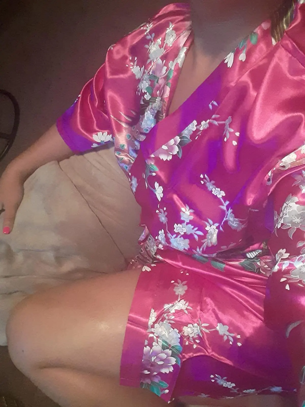 Women short kimono robe night robe bath fashion dressing gown floral bathrobe