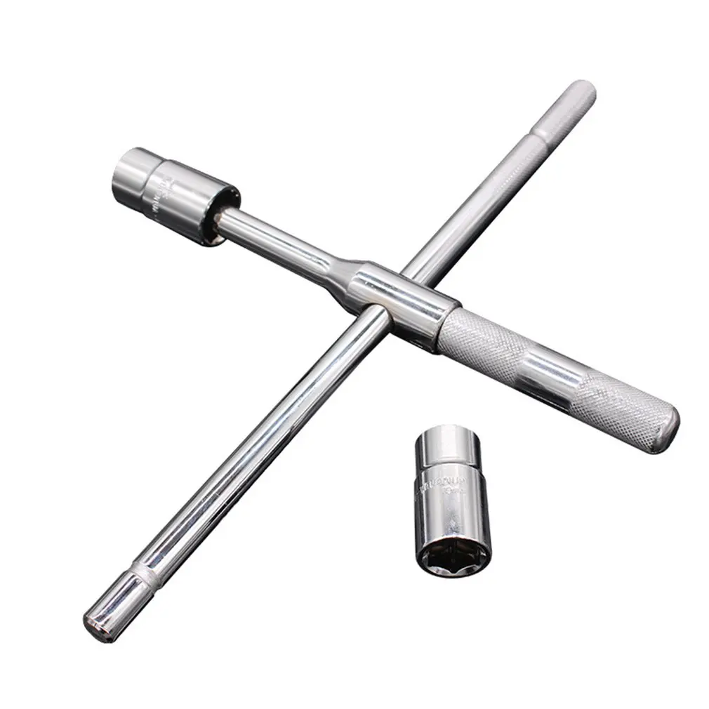 

Car Tire Wrench Multi Function Universal Cross Length Detachable Retractable Auto Repair Kit Wrench Socket Wrench Accessories