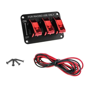 

12V 20A Toggle Switch Racing Ignition Engine Relay Switches with LED Indicator Universal Car Truck LED Rocker Control Cover