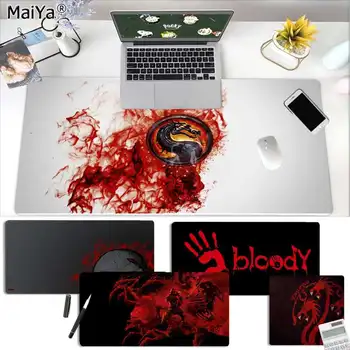 

Maiya Your Own Mats bloody Mortal Kombat game Locking Edge Mouse Pad Game Free Shipping Large Mouse Pad Keyboards Mat