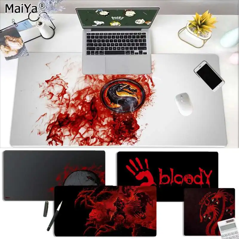 Maiya ваши собственные коврики игра bloody Mortal Kombat коврик для мыши с закругленными