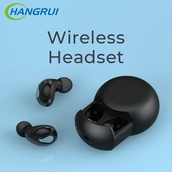 

hangrui TWS Wireless earphone 9D Stereo Sports Waterproof Earbuds Waterproof Headphones button control earphones Noise Cancel