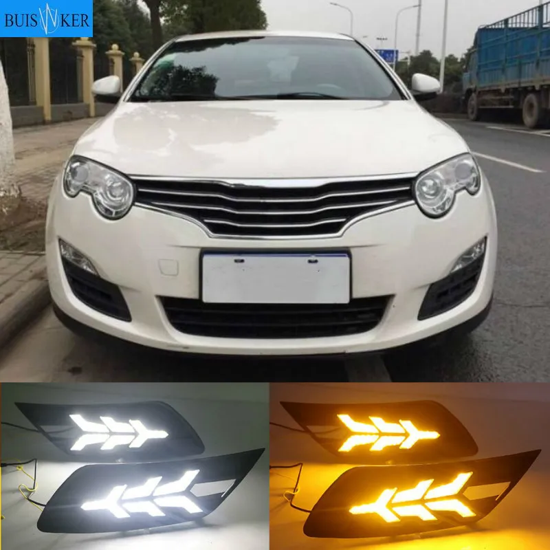 

Дневсветильник ры, автомобильные аксессуары, светодиодные фары DRL для Roewe 2009, противотуманные фары 2013 ~ 550 года