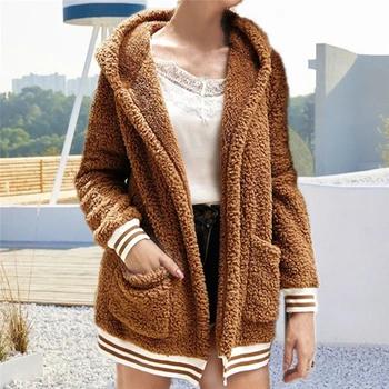 

Woman Jacket Autumn Winter Cardigan Anti Sheepskin Coat Female New Loose Plush Coat Shirt Jacket Mujer Chaqueta Femme Veste