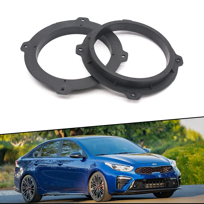 2 Anillos Espaciadores Para Altavoz 6.5 Pulgadas - ABS, 45 Mm De Profundidad, Para Hyundai