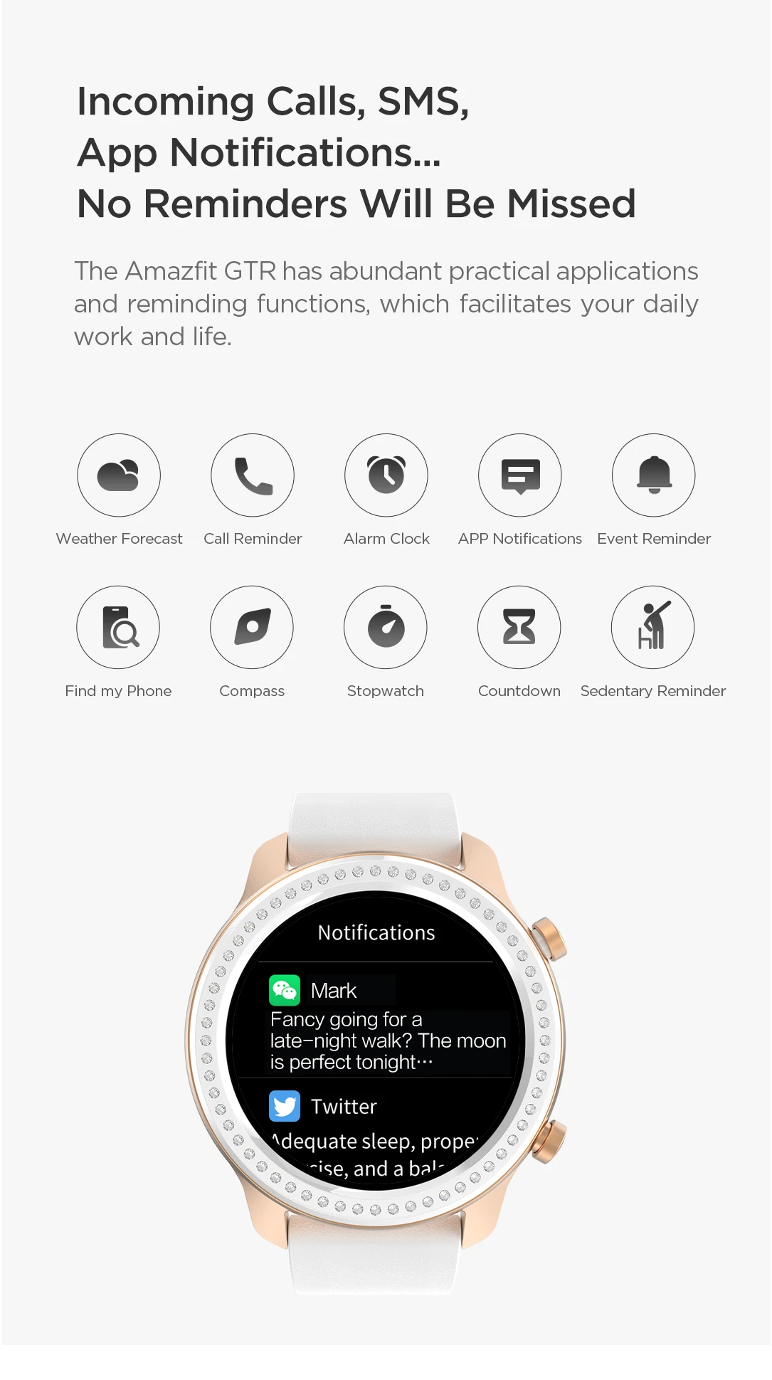 Xiaomi Amazfit GTR 47 мм Смарт-часы 5ATM водонепроницаемые Смарт-часы 24 дня батарея gps+ redmi air dots+ рюкзак xiaomi