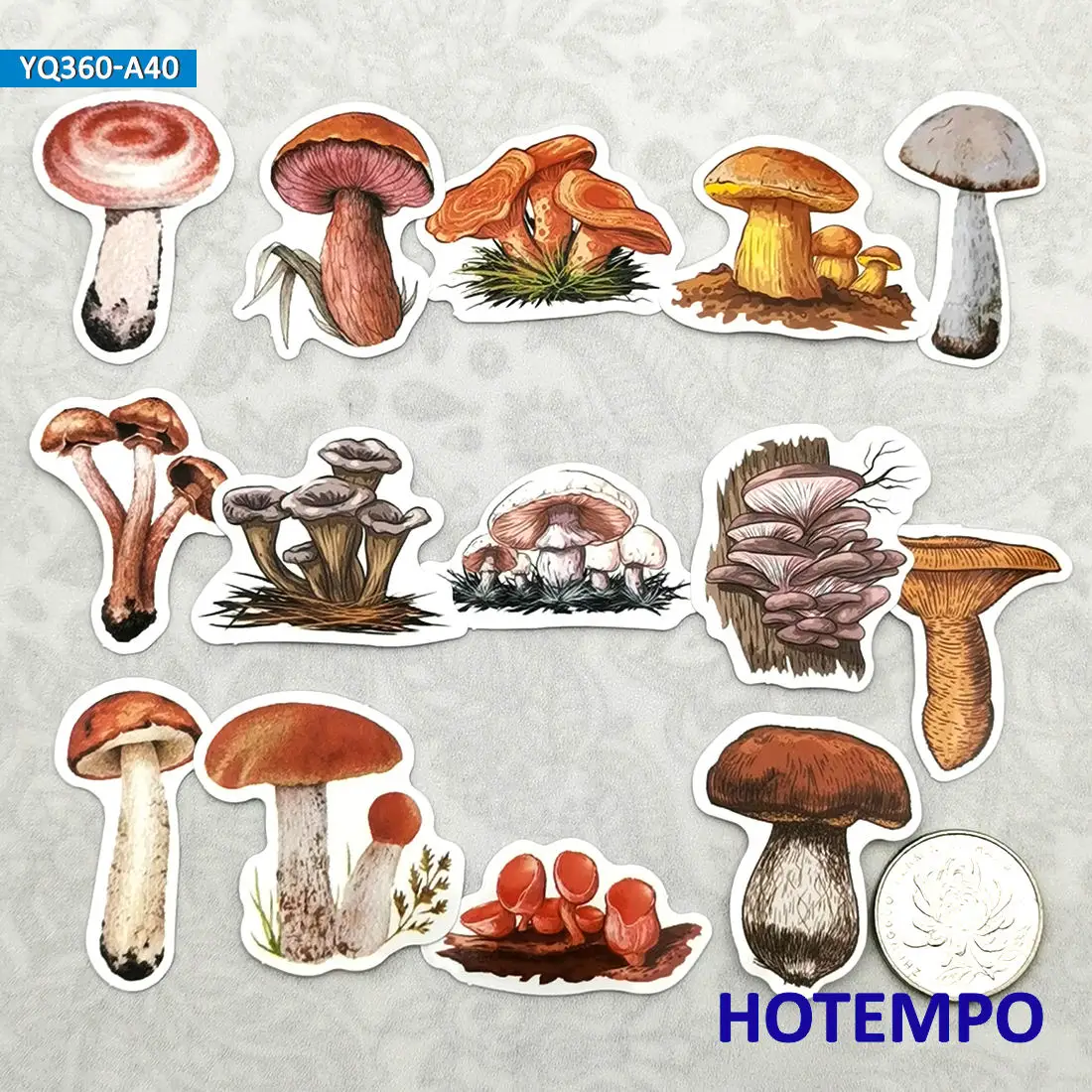 40 개, 귀여운 프리 핸드 스타일, 버섯, 곰팡이, 여행 미니 다이어리 스티커, 스크랩북, 저널, 수하물, 컵, 전화, 노트북, 기타, 헬멧, 스티커 장난감