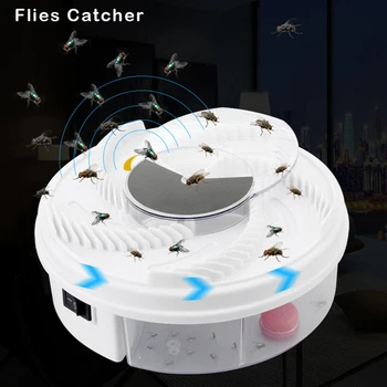 

Fully Automatic Mute Rotary Flycatcher Safe Clean and Environmental Insect Flytrap flies catcher With USB D30
