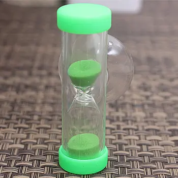 

2/3 minutes Clocks Mini Hourglass Children Sand Teeth brushing Timer With Suction Cup Lead-free Creative small gifts Home Decor