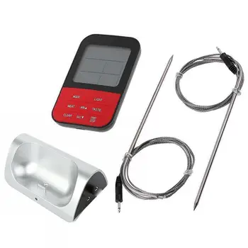 

1x Celsius Cooking Thermometer Wireless Oven Candy Meat Grill Remote Food 7 Inch Food Grade Stainless Steel Probe