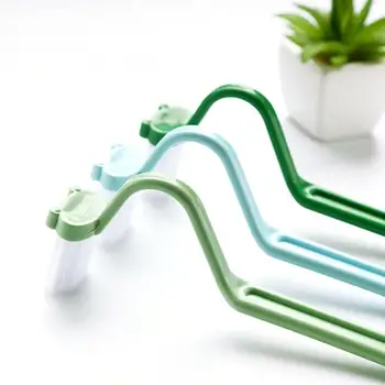 

Plastic Bathroom WC Toilet Cleaning Handle Brush Bent handle Scrubber V-type Cleaner Clean Brush