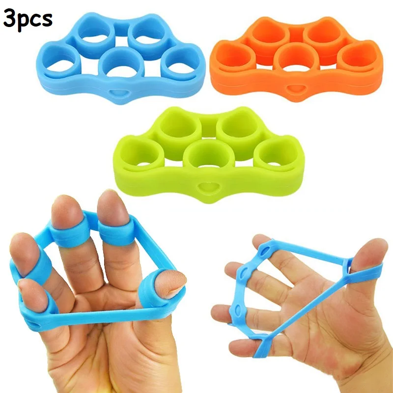 Pinza de dedo de silicona para entrenamiento de fuerza, banda de resistencia para antebrazo, estirador de Yoga de muñeca, herramientas de gimnasio y Fitness