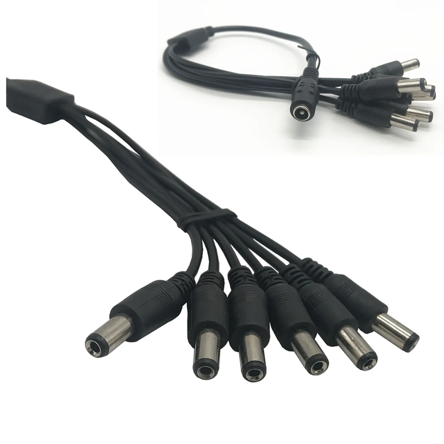 

1 To 2,3,4,5,6,8 Way DC Power Splitter Cable 5.5*2.1 Jack Connectors Power Adapter Splitter Wire For CCTV LED Strip