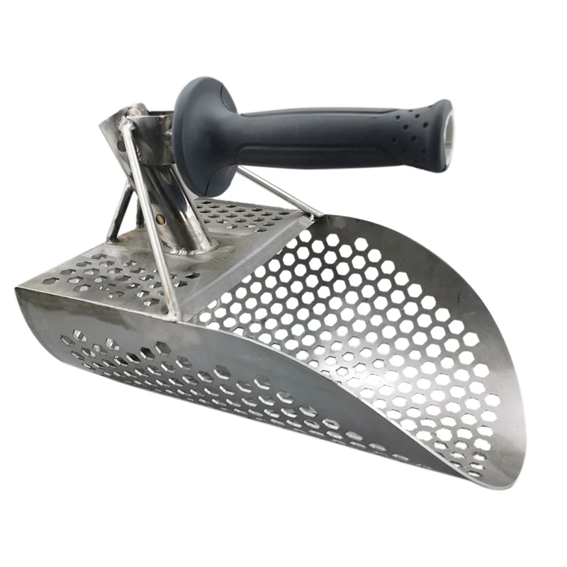 

Promotion! Beach Sand Scoop with Handle Metal Detecting Tool Stainless Steel Detector Tool Stainless Steel Water Metal Detecting