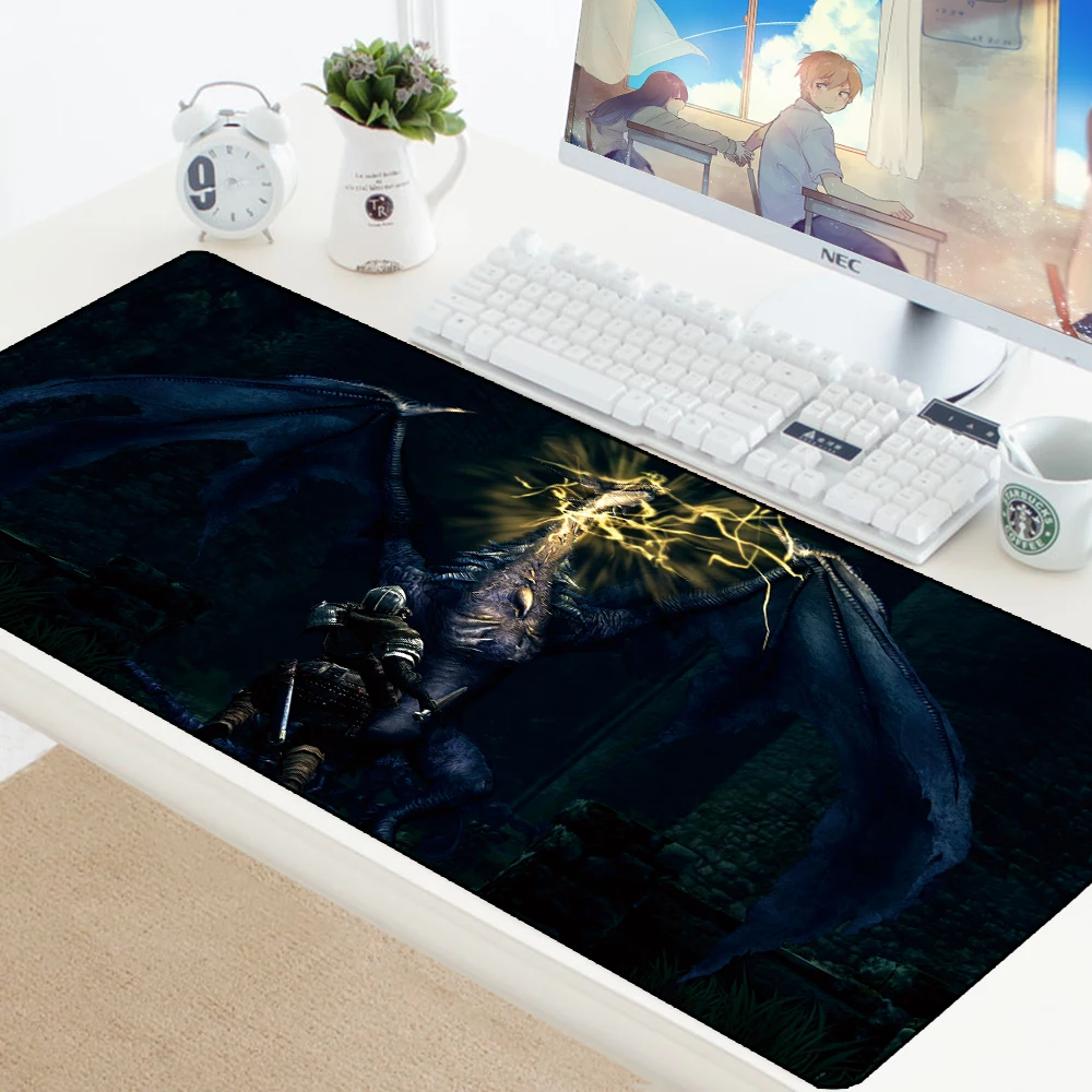 Dark Souls Mouse Pad to Mouse Computer Gaming Mousepad PC Gamer to Keyboard Mouse Desk Mat Large xl Mousepad for Laptop 70x30cm