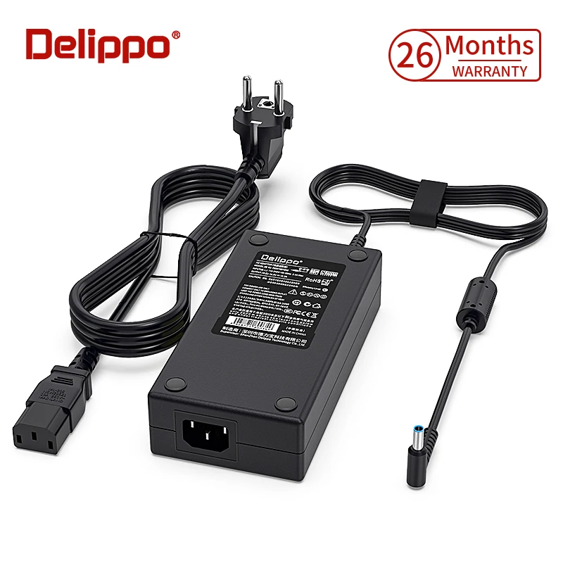 For HP 200W 19.5V 10.3A 608431-002 609945-001 Zbook 15 17 15-CE004LA 677764-003 693708-001 With Blue Tip Adapter Delippo