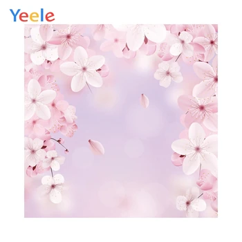 

Yeele Spring Pink Flowers Light Bokeh Photophone Baby Child Doll Pet Photo Backgrounds Custom Photography Backdrops Photo Studio