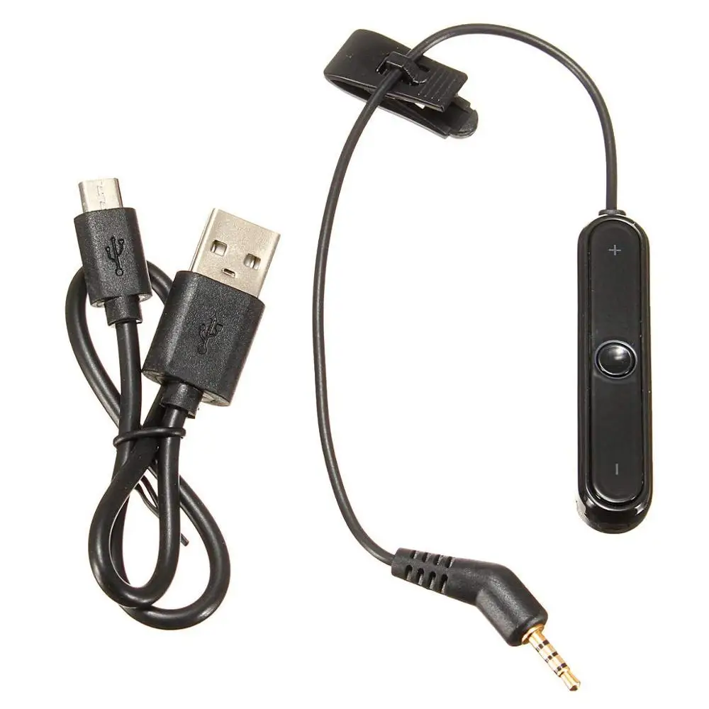 Bluetooth 5,0 музыкальный приемник громкой связи A2DP беспроводной стерео аудио адаптер для Bose QC3 Тихий комфорт 3 с микрофоном дистанционное управление